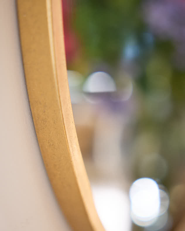Antique Rose Golden Mirror