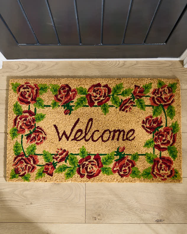 Rose Garden Welcome Doormat