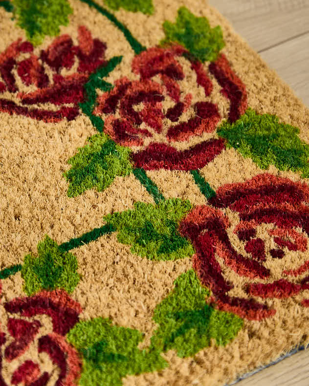 Rose Garden Welcome Doormat