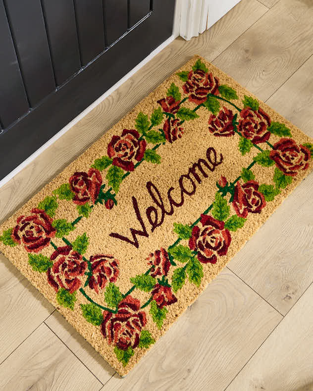 Rose Garden Welcome Doormat