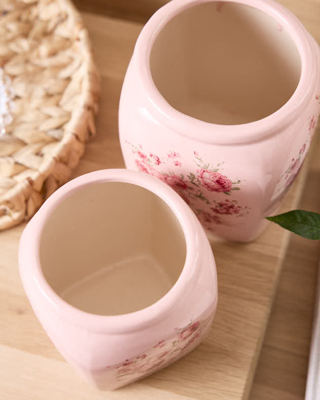 Vintage Rose Pink Vase