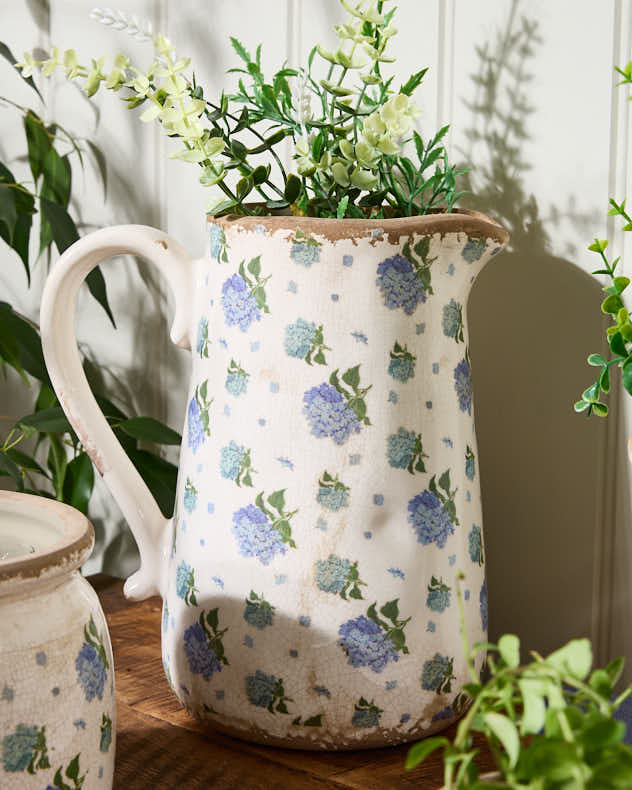 Blue Hydrangea Planter Collection