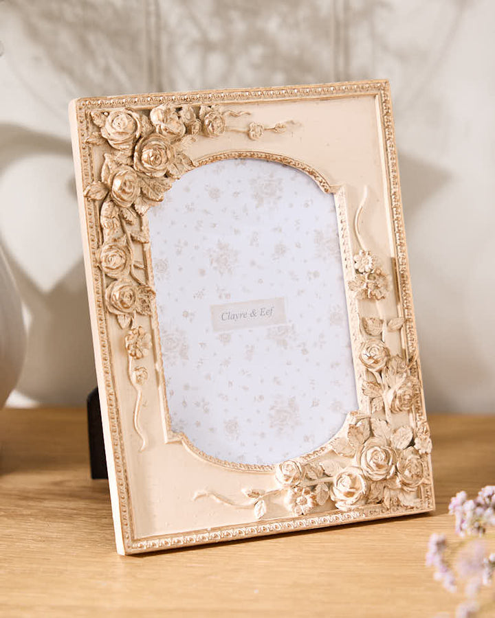 Ornate Garden Rose Picture Frame