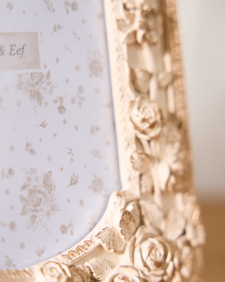 Ornate Garden Rose Picture Frame