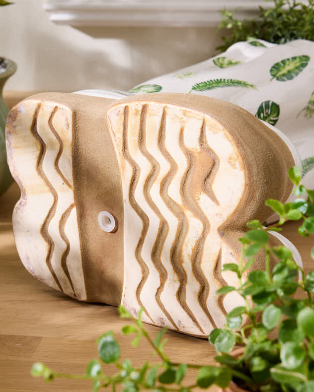 Personalisierte gemusterte Gummistiefel-Pflanzgefäße