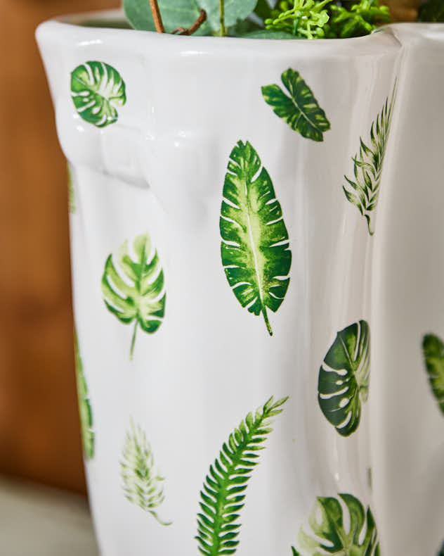 Large Patterned Welly Boots Planters