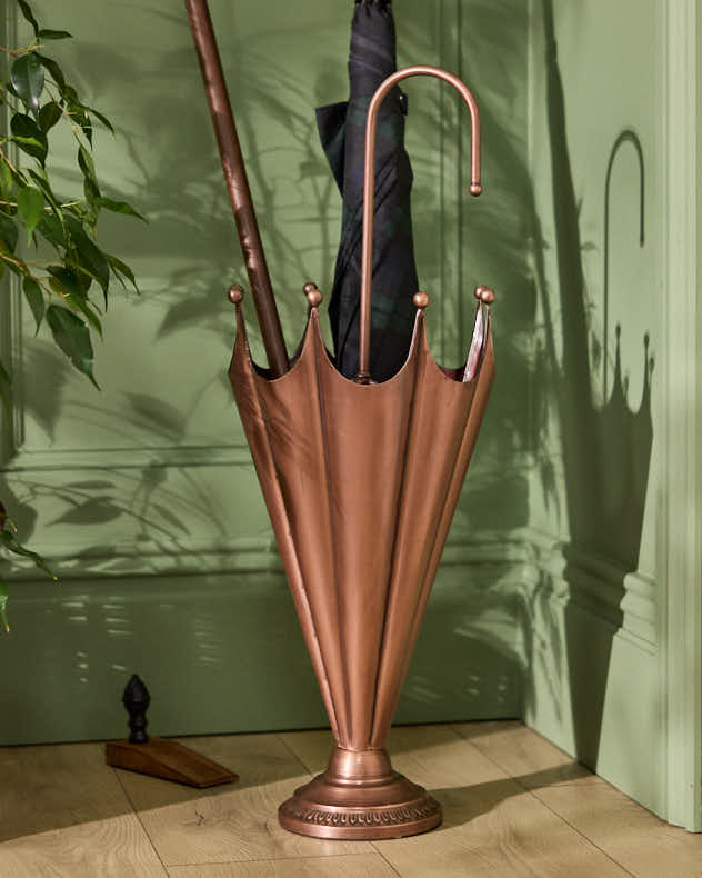 Brushed Copper Umbrella Stand
