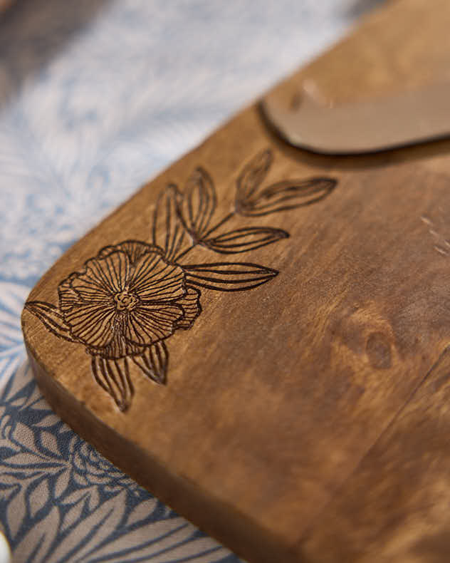 Serveware - Engraved Wooden Tapas Board