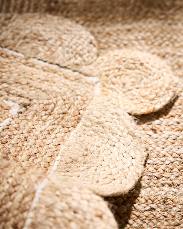 Nordic Jute Scalloped Rug