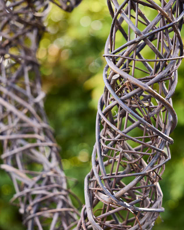 Large Woven Hanging Heart Decoration