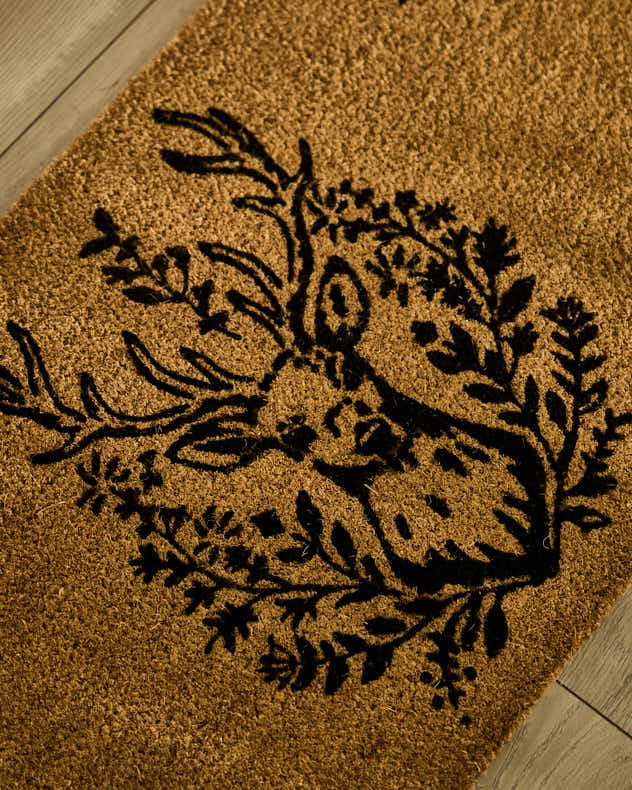 Deer &amp; Foliage Autumn Doormat