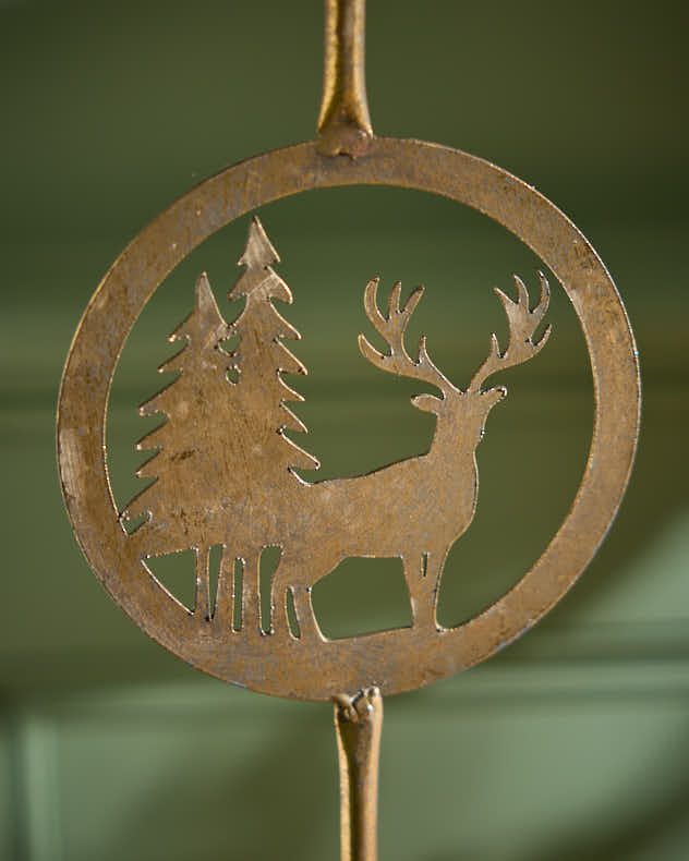 Copper Stag Candlestick