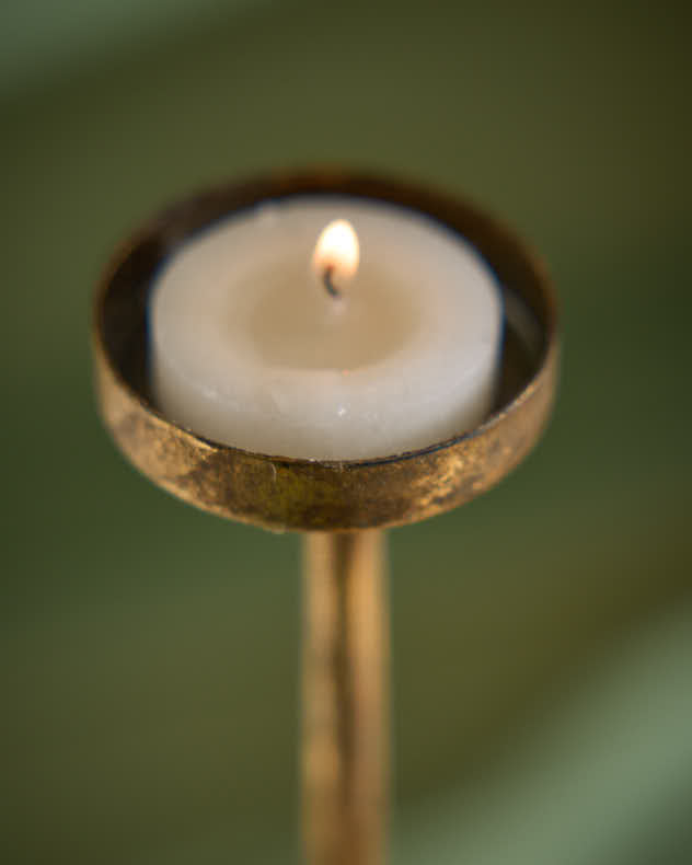 Copper Stag Candlestick