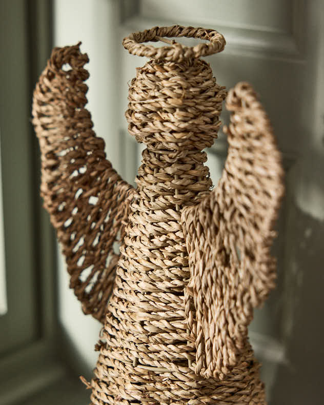 Traditional Rattan Angel Decoration