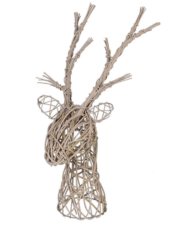 Rattan Woven Stag Head