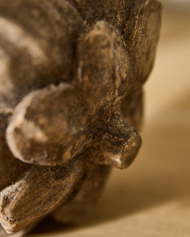 Carved Woodland Pinecone Ornament
