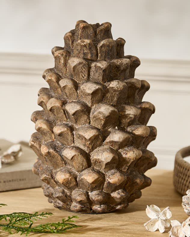 Distressed Autumn Pinecone Ornament