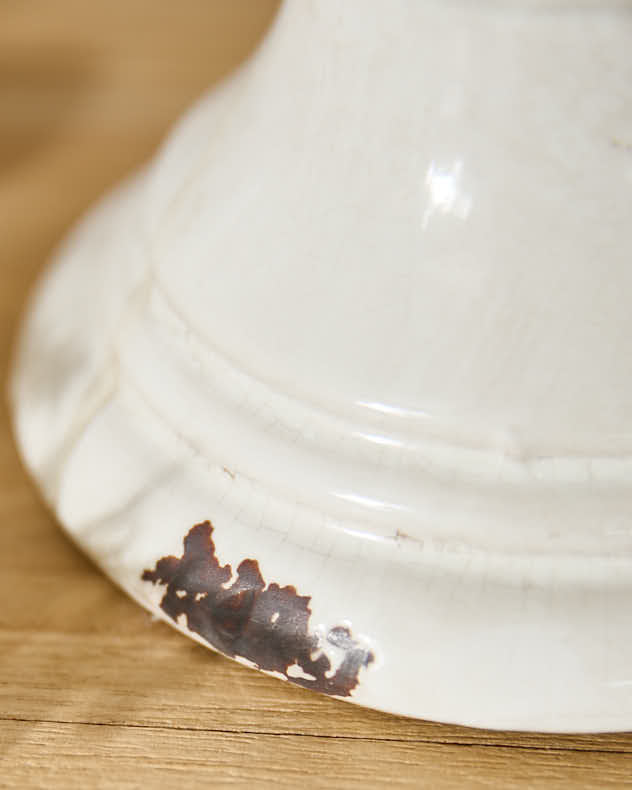 Aged White Artichoke Ornament