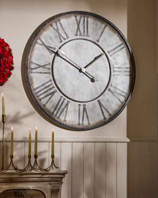 Vintage Galvanised Clock