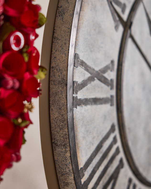Vintage Galvanised Clock