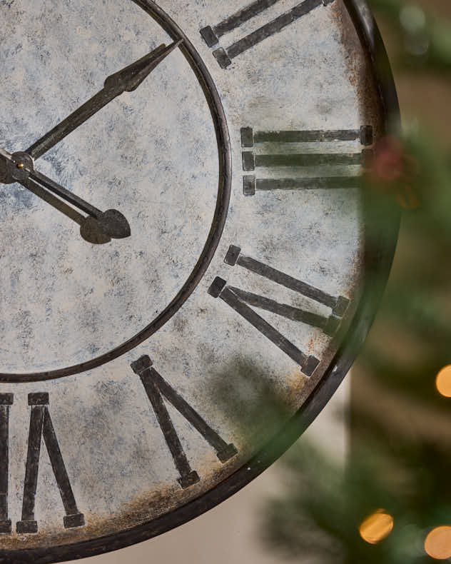 Vintage Galvanised Clock