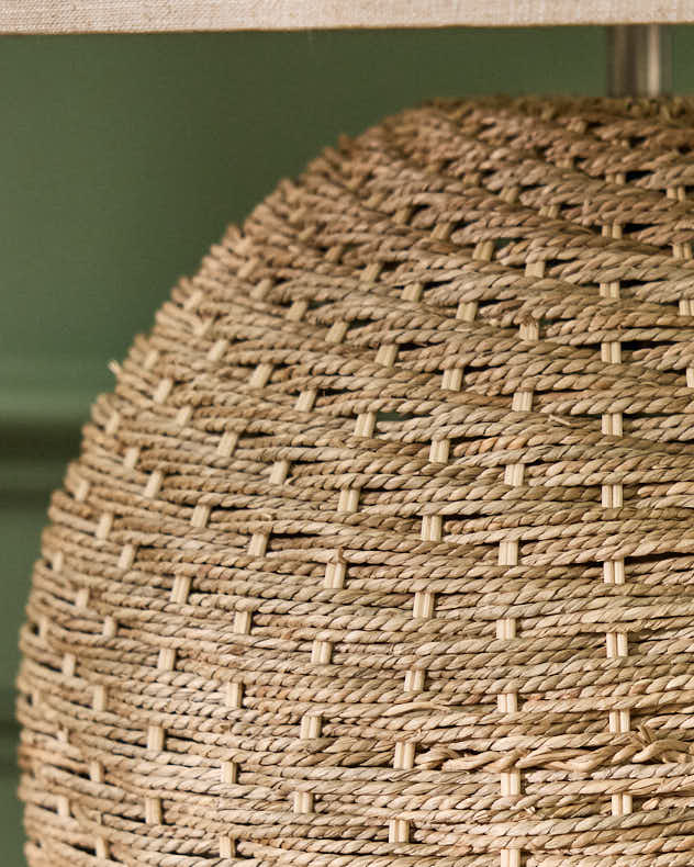 Rattan Orb Bedside Table Lamp