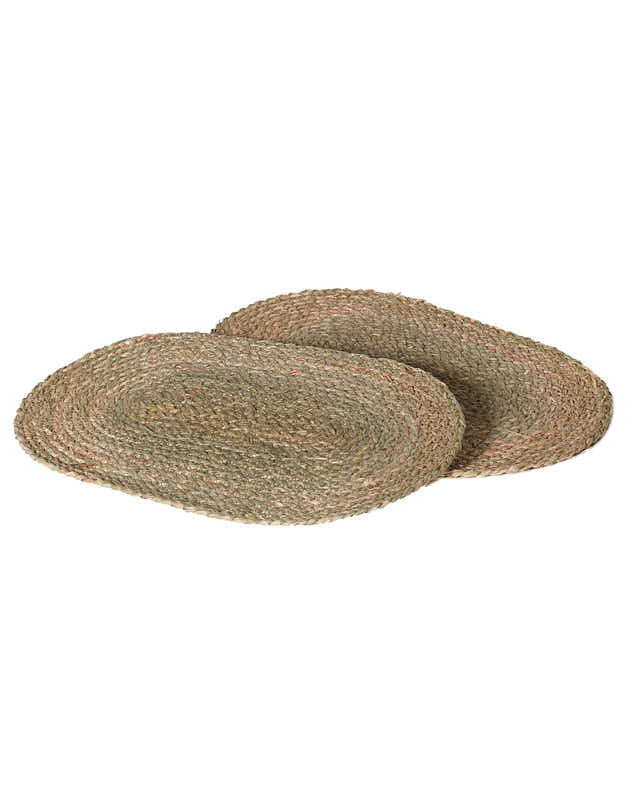 Set of 2 Oval Seagrass Placemats