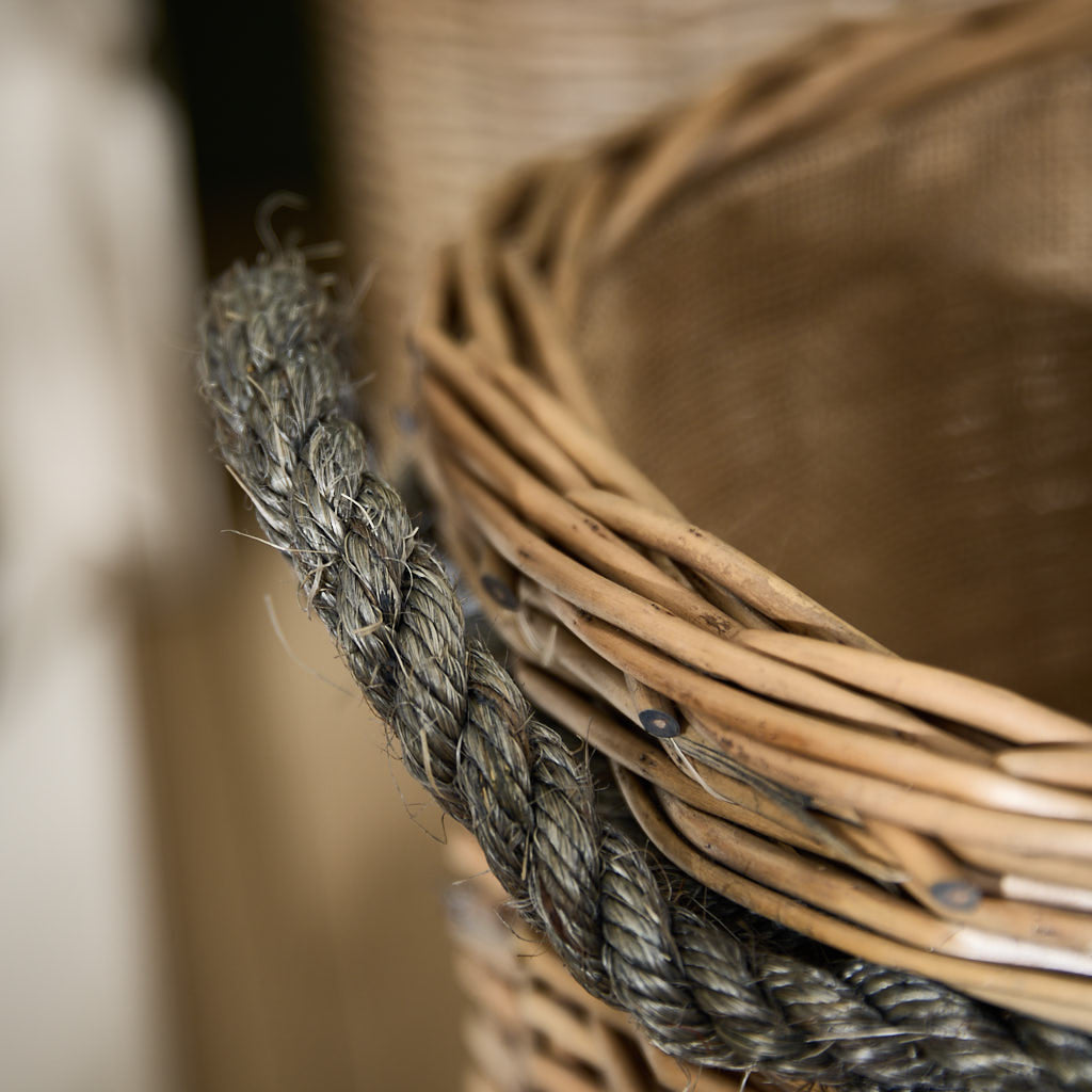 Set of 2 Oval Log Baskets