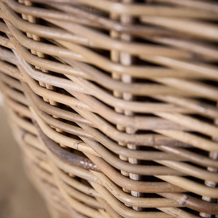 Amphora Lined Rattan Log Basket