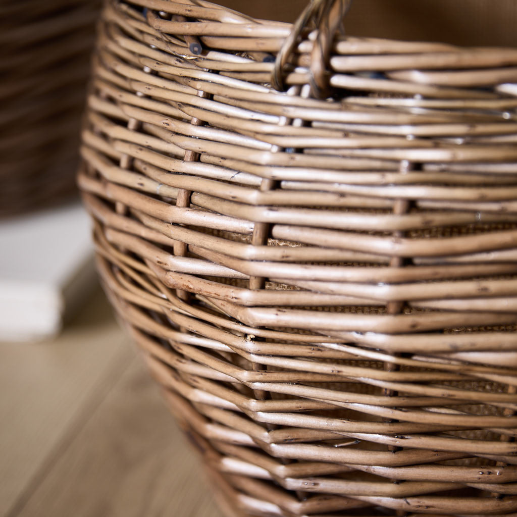 Set of 2 Delphi Wicker Log Baskets Baskets