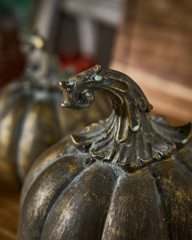 Golden Pumpkin Decoration