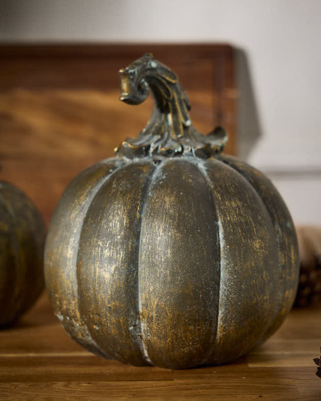 Golden Pumpkin Decoration