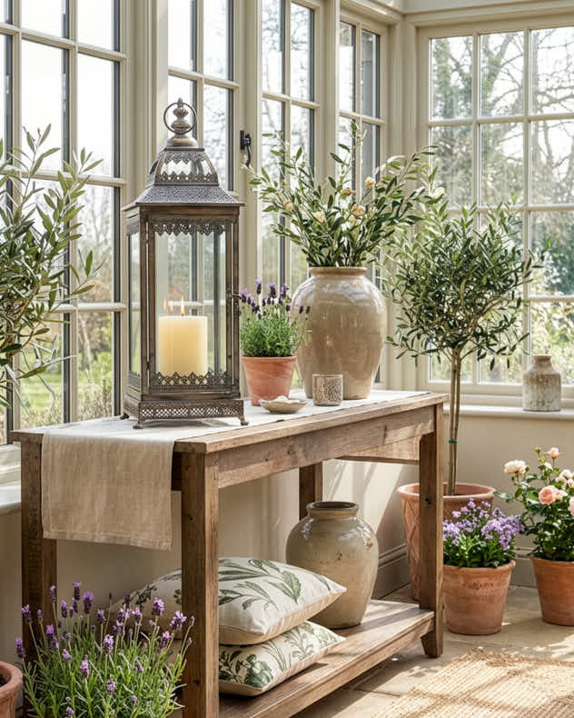 Belcombe Gold Distressed Lantern