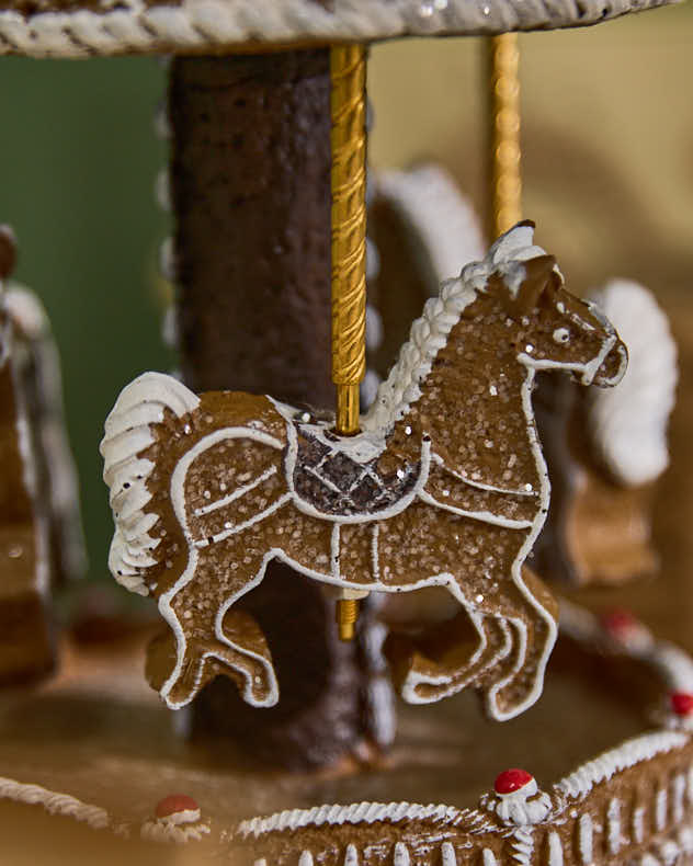 Traditional Christmas Carousel Music Box