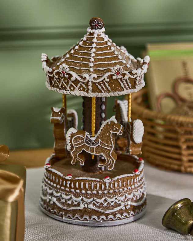Traditional Christmas Carousel Music Box