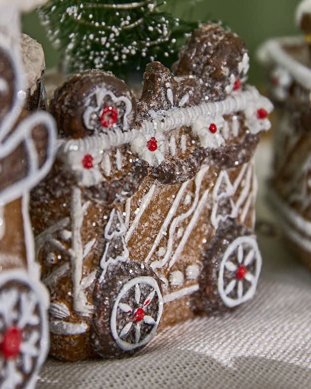 Traditional Gingerbread Steam Train Ornament