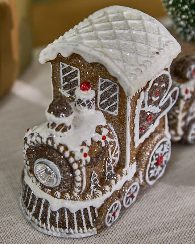Traditional Gingerbread Steam Train Ornament