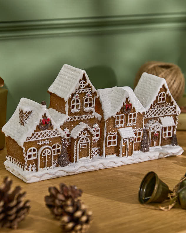 Pre-Lit Gingerbread Lodge Ornament