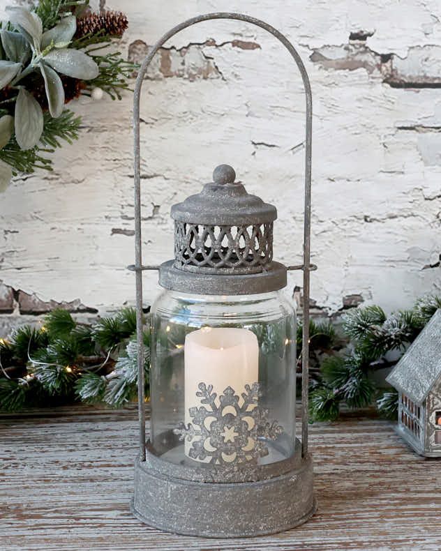 Nordic Snowfall Candle Lantern