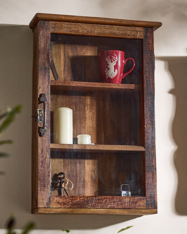 L'Atelier Vintage Wooden Display Cabinet
