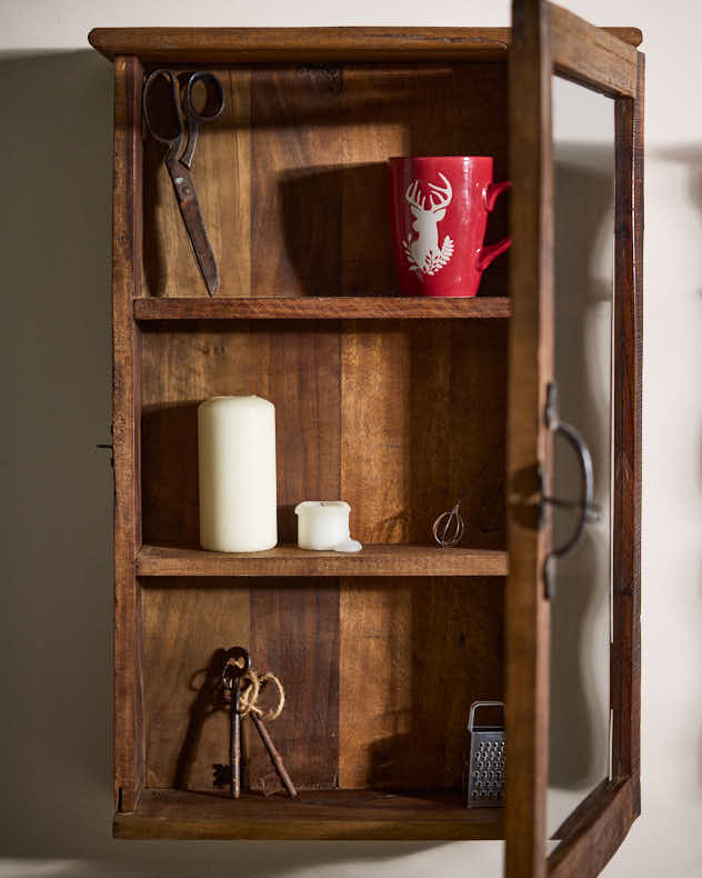 L'Atelier Vintage Wooden Display Cabinet