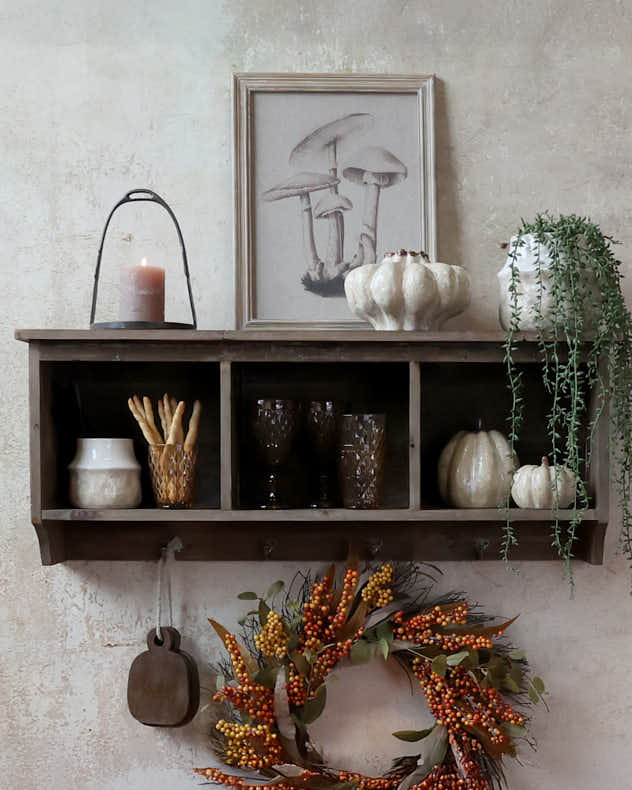 Jura Wall Shelf with Hooks