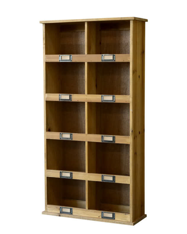Apothecary Style Wooden Shelf