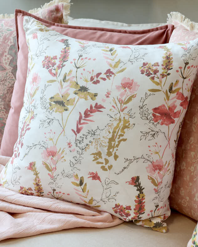 Peony Valley Cotton Cushion