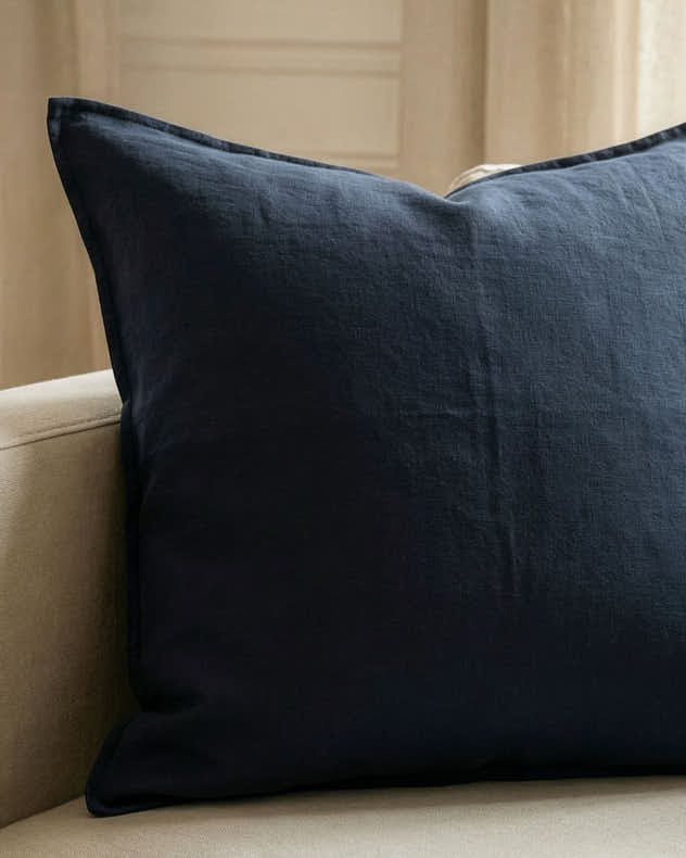 Cushions - Dusk Blue Linen Cushion