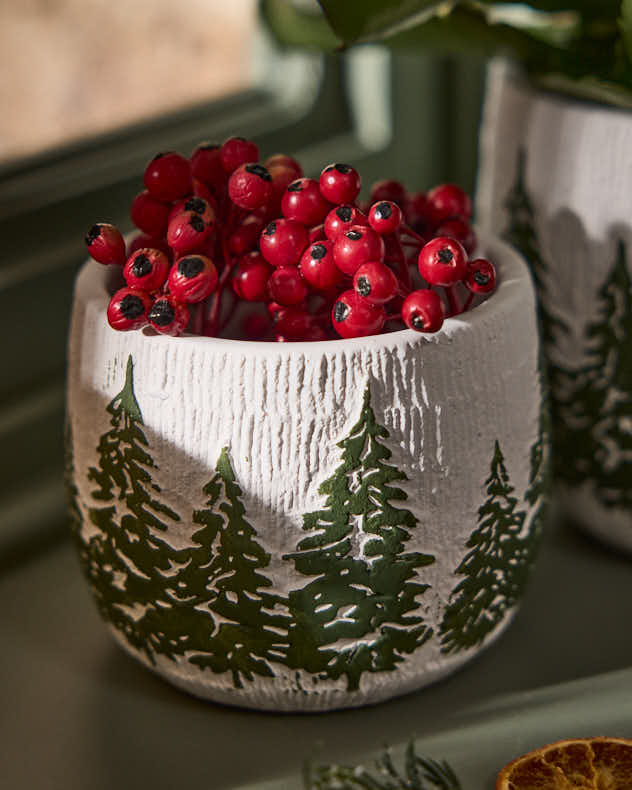 Set of 2 Nordic Pine Planters