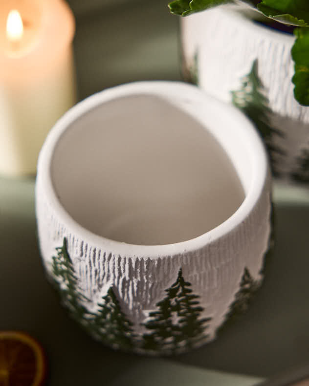 Set of 2 Nordic Pine Planters