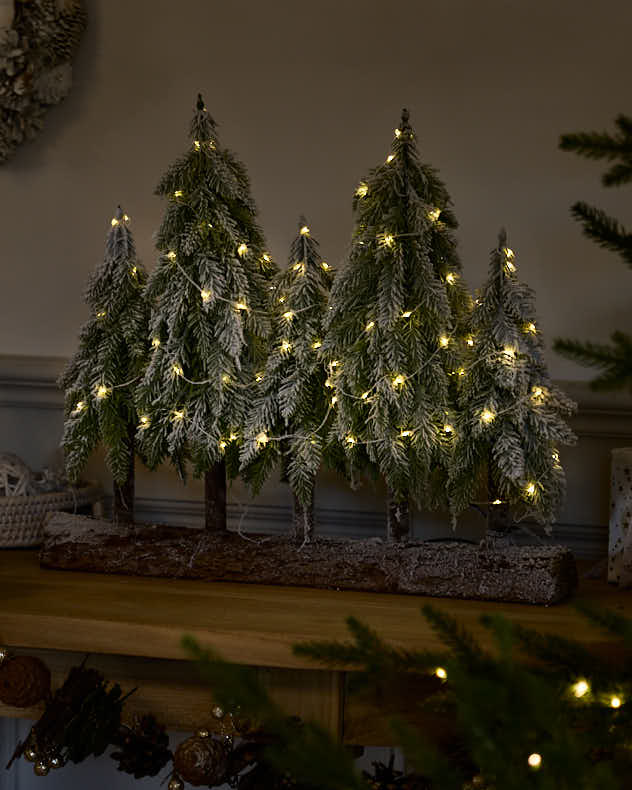 LED Christmas Forest Scene