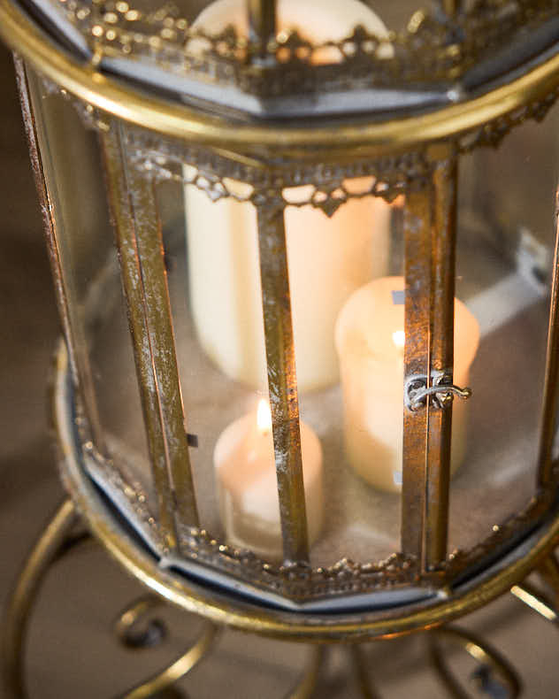 Scrolled Standing Lantern