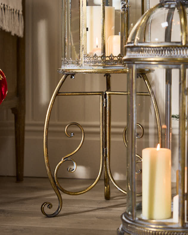 Scrolled Standing Lantern